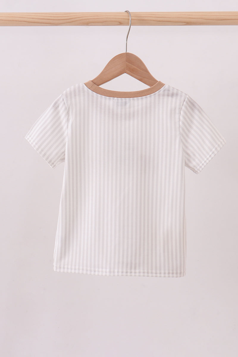 Brown Alpaca Embroidered Top