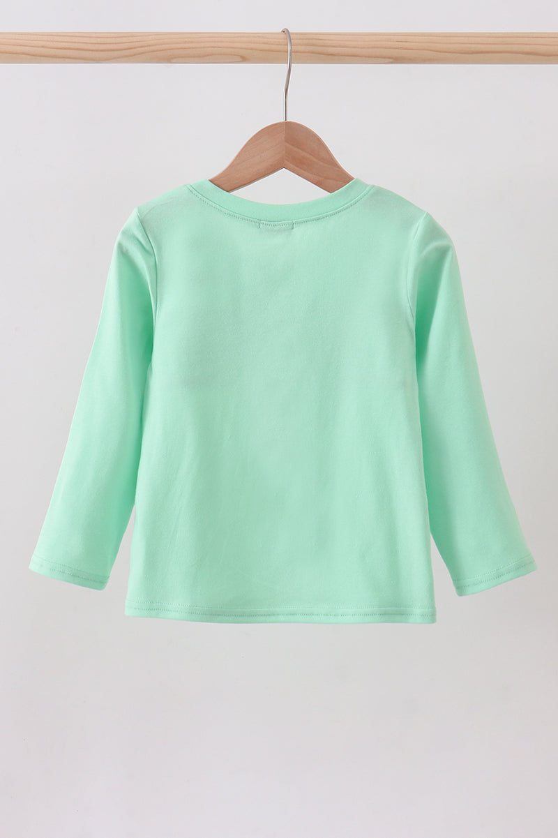 Green Parade Embroidered Top