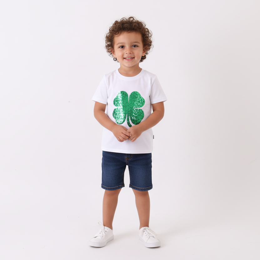 Clover Glitter T-Shirt