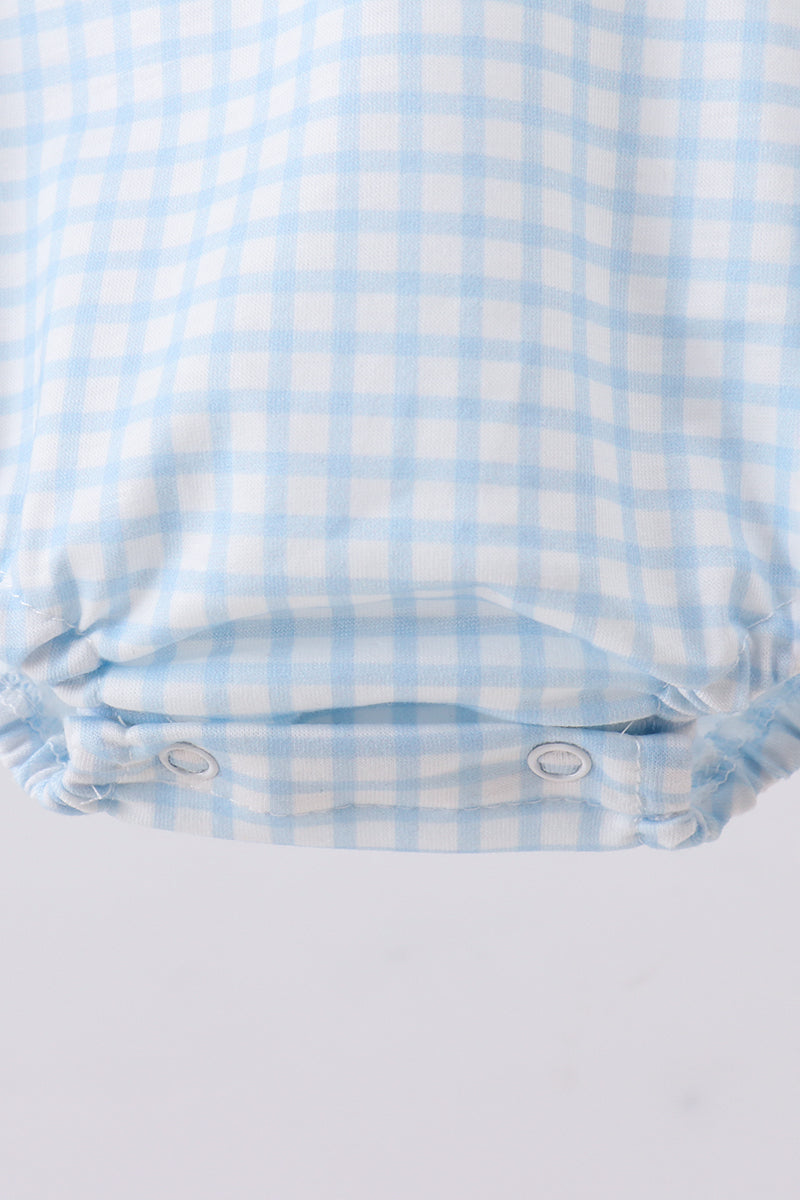 Blue Golf Cart Smocked Bubble