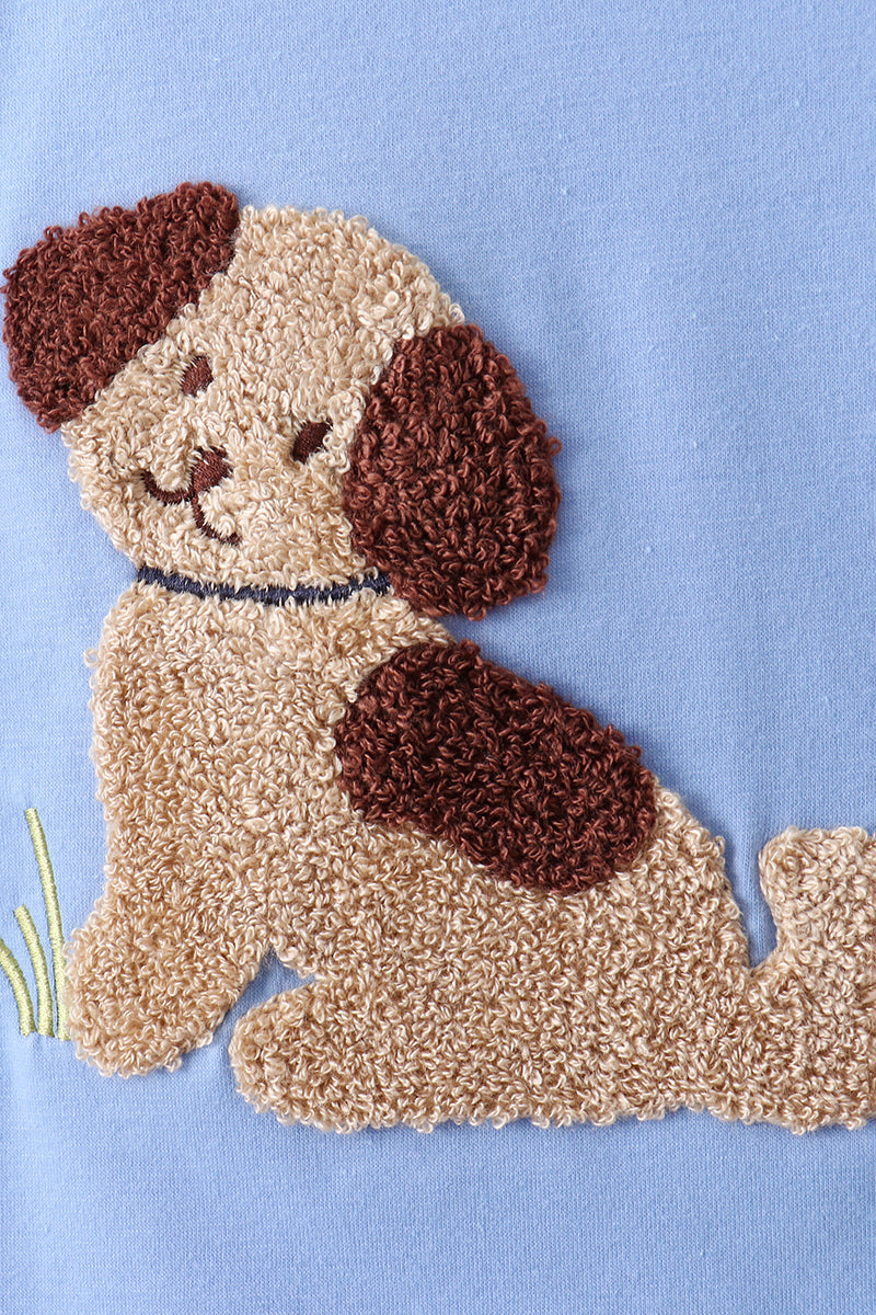 Puppy French Knot Shorts Set