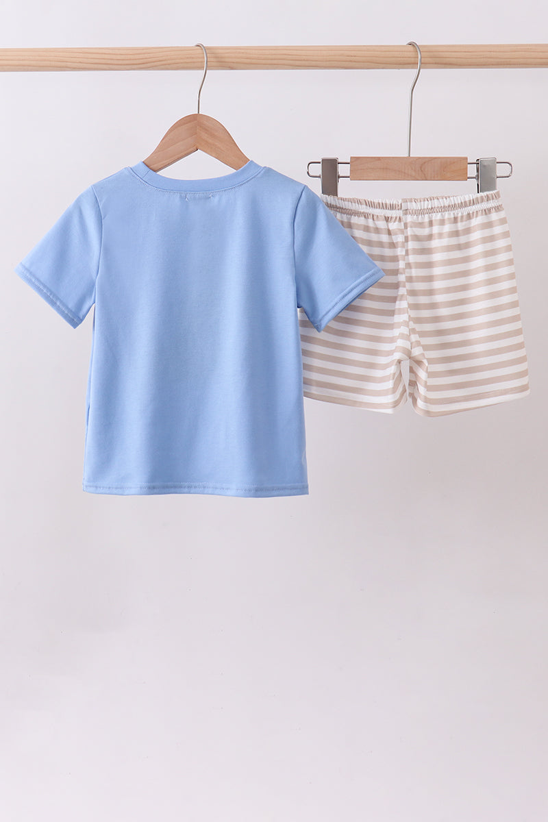Puppy French Knot Shorts Set