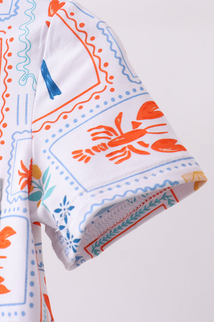 Coconut Trees Bamboo Pajama Set