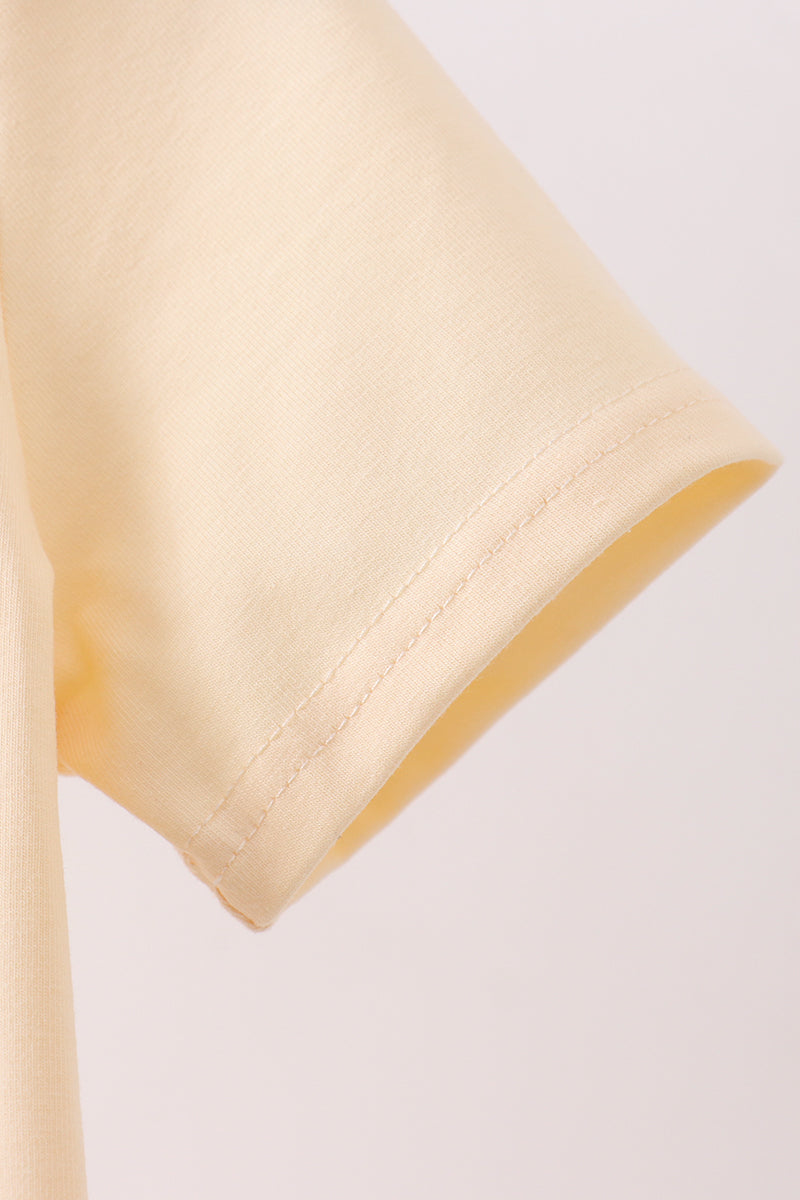 Khaki Boot Applique Top