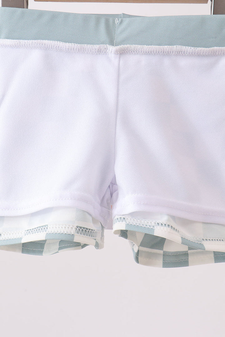 Sage Checker UPF Swim Trunks