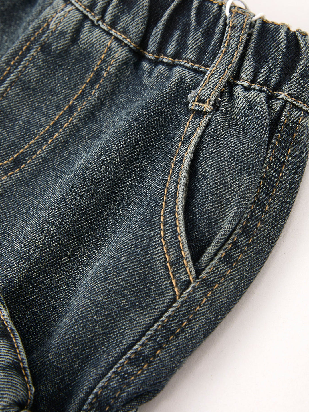 Girls Bow Stretch Wide Leg Jeans