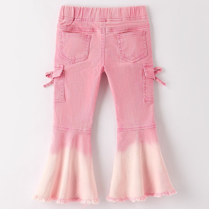 Pink Bell Bottom Jeans