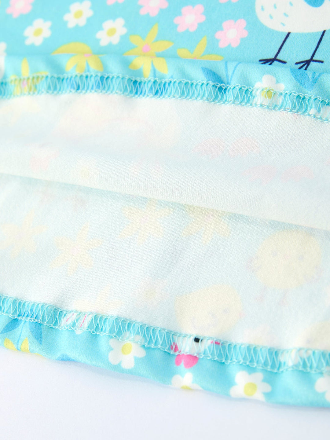 Aqua Chicken &amp; Floral Farm Print Dress