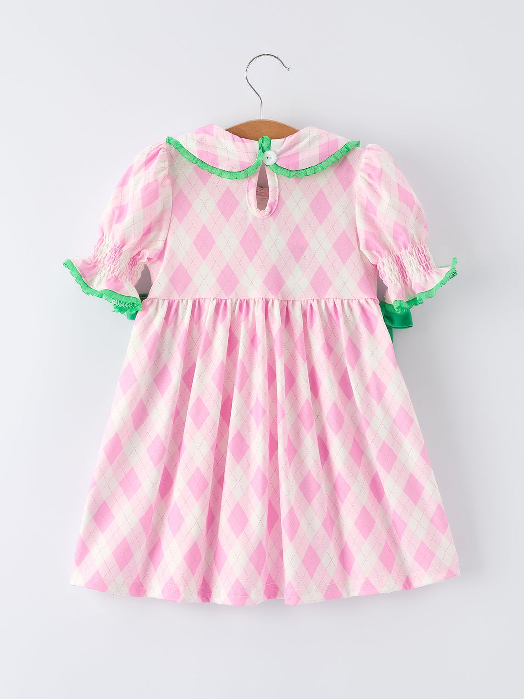 Golf Embroidered Smocked Bow Dress