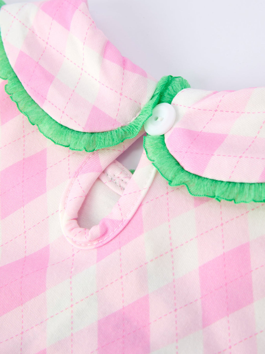 Golf Embroidered Smocked Bow Dress