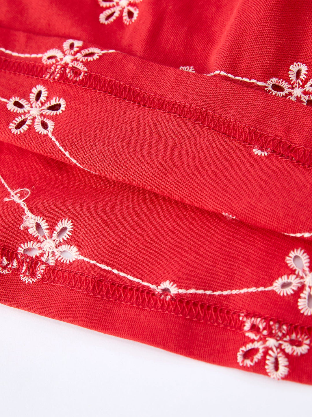 Red Bow Strap Ruffle Dress