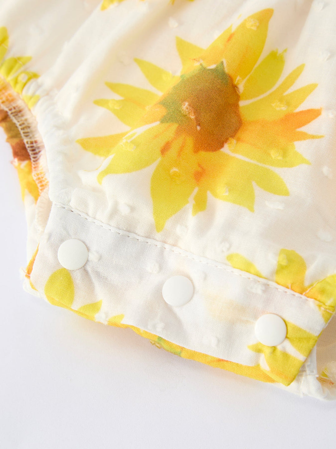 Sunflower Smocked Ruffle Romper