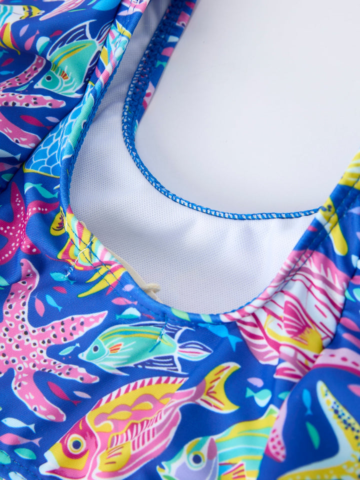 Ocean Print Two Piece Swimsuit