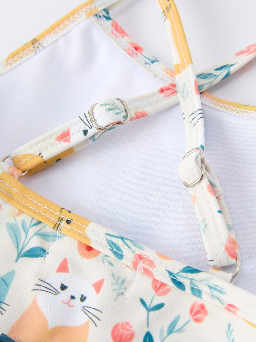 Cat Print Two Piece Swimsuit