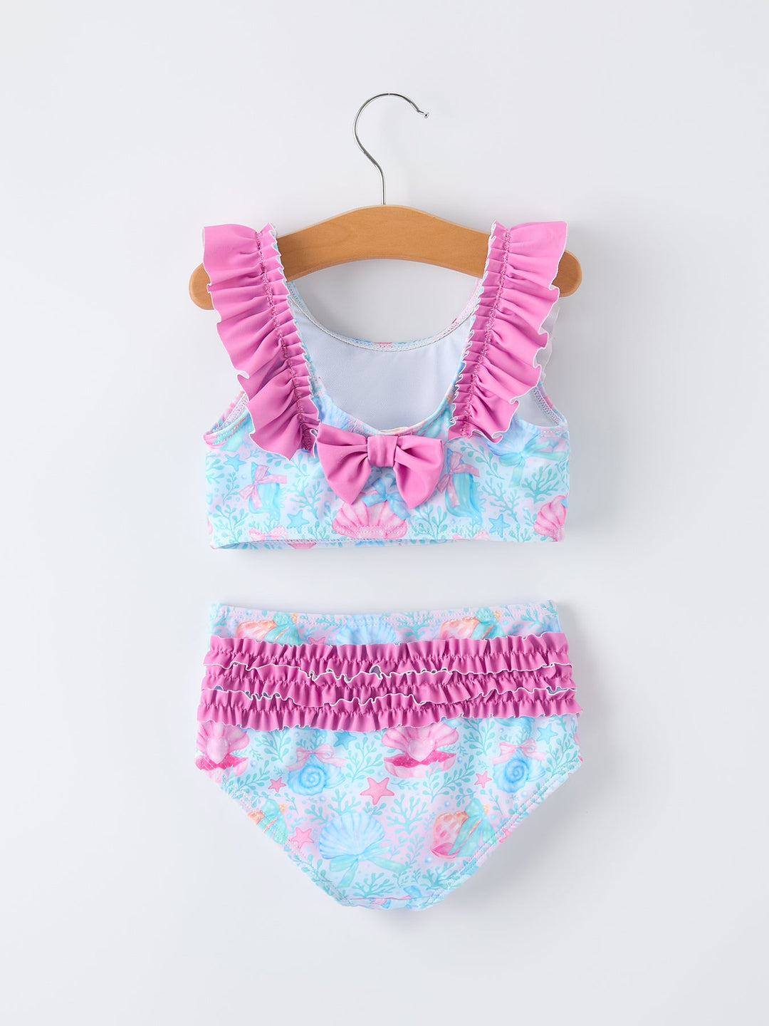 Ocean Print Two Piece Swimsuit