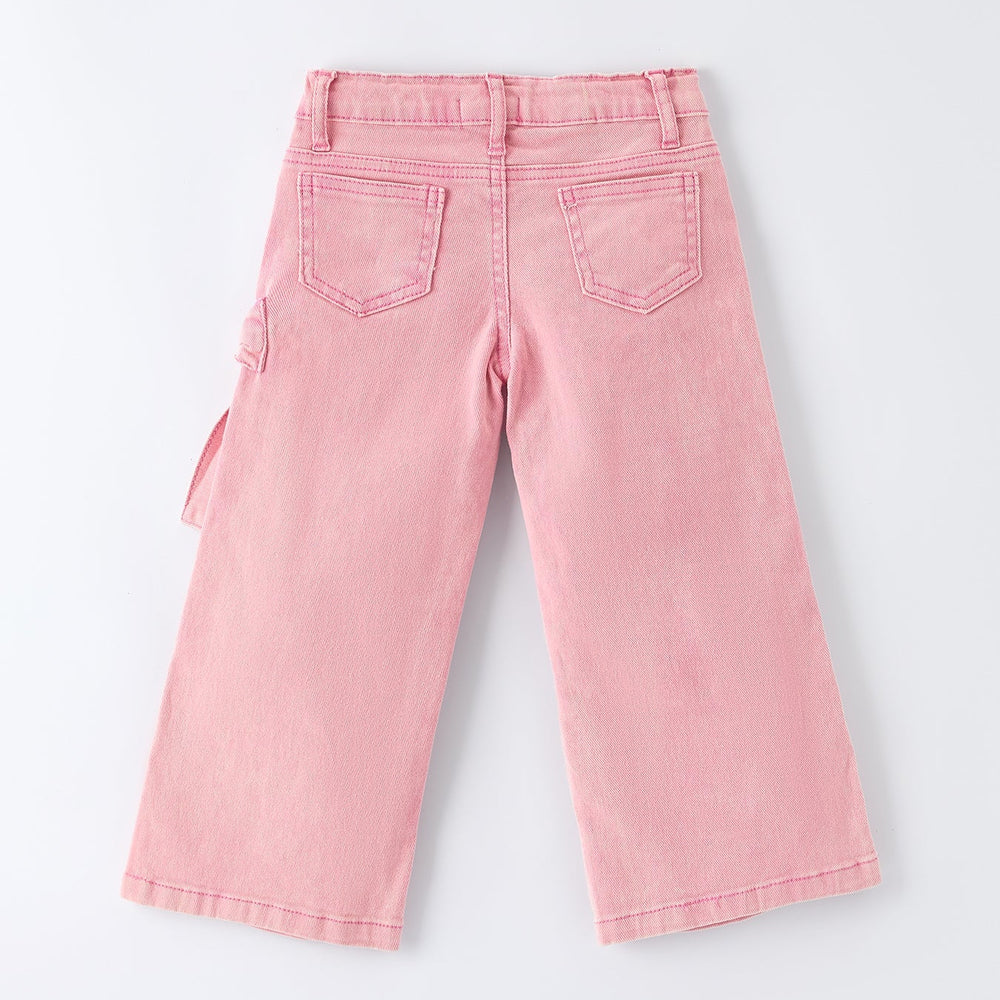 Pink Bow Denim Pants