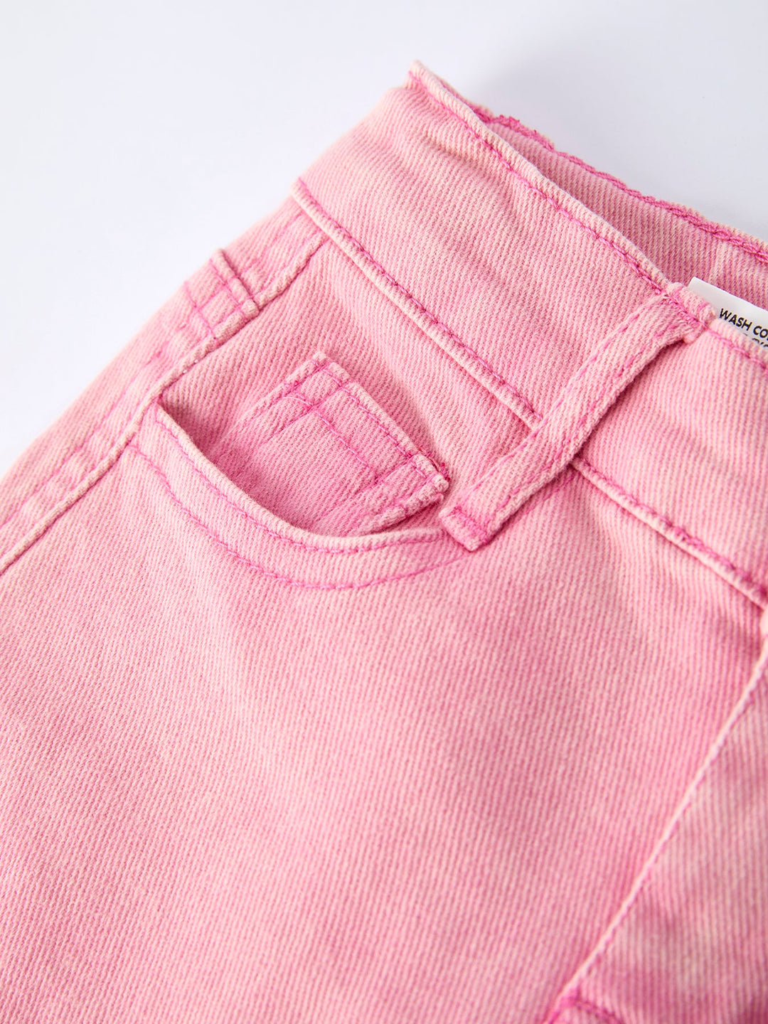 Pink Bow Denim Pants