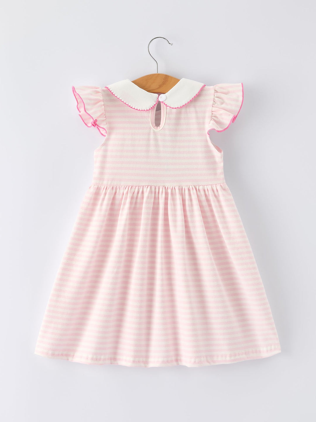 Strawberry Ruffle Dress with Peter Pan Collar