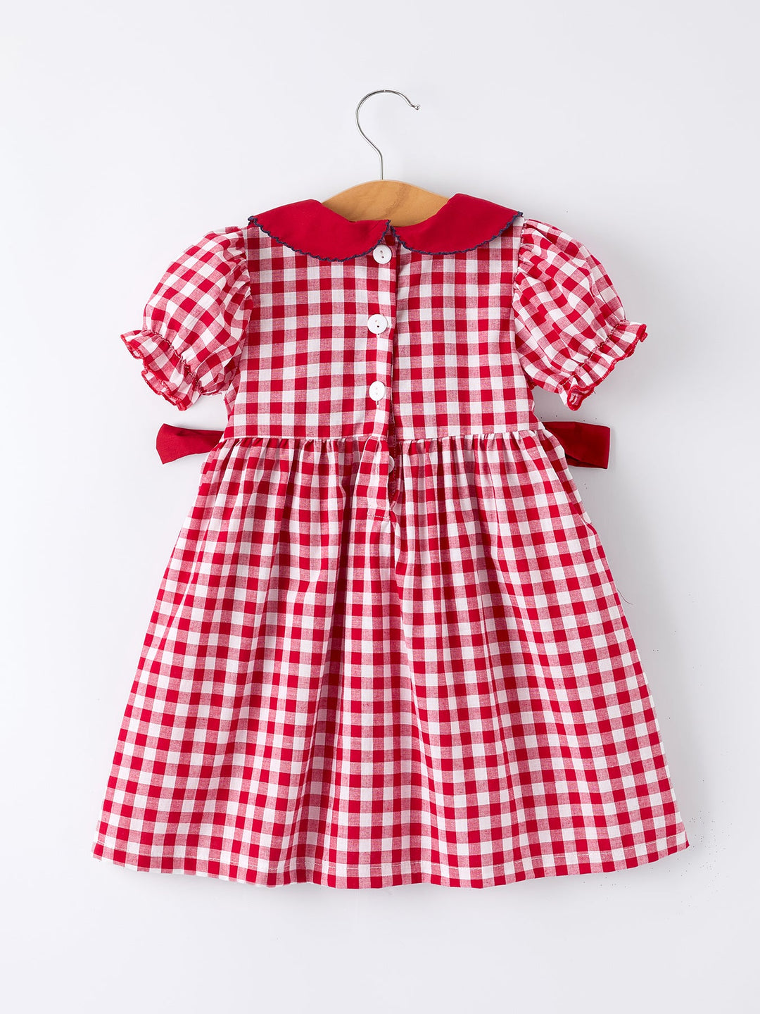 4th of July Flag Plaid Dress