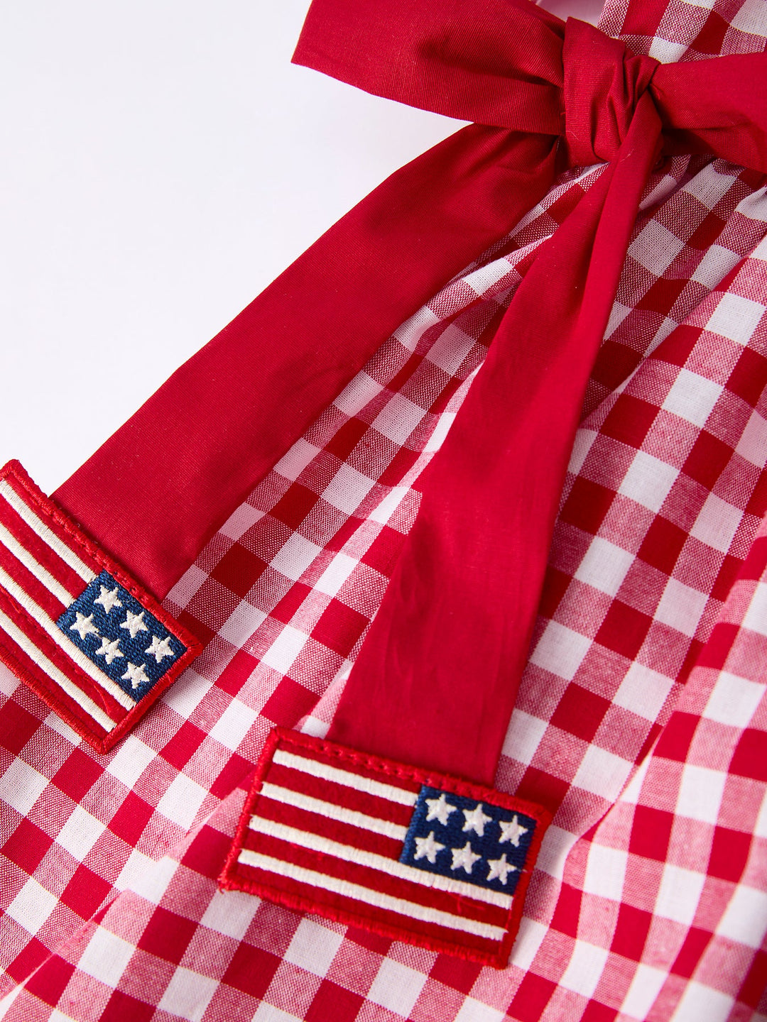 4th of July Flag Plaid Dress