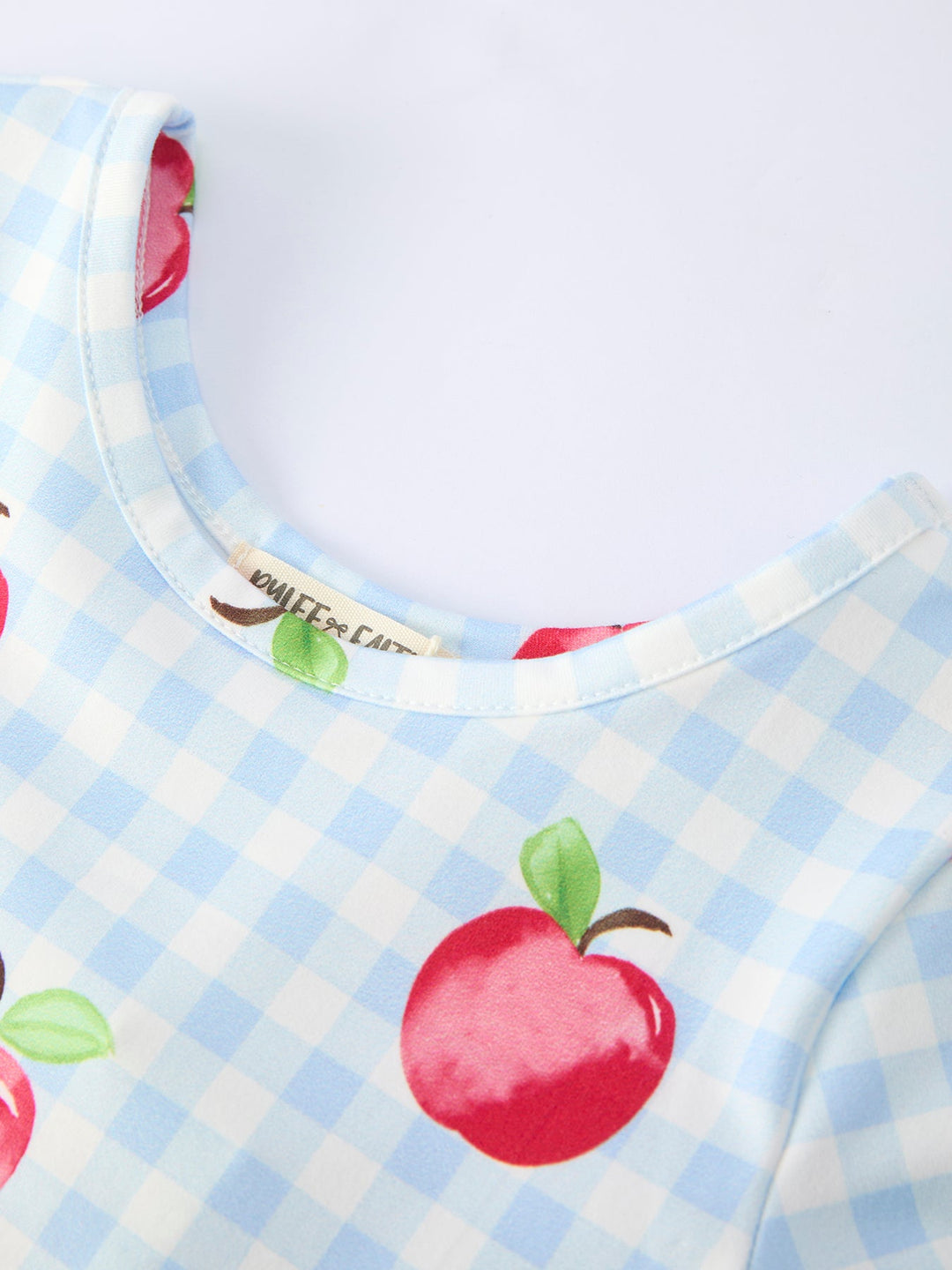 Back to School Apple Plaid Dress