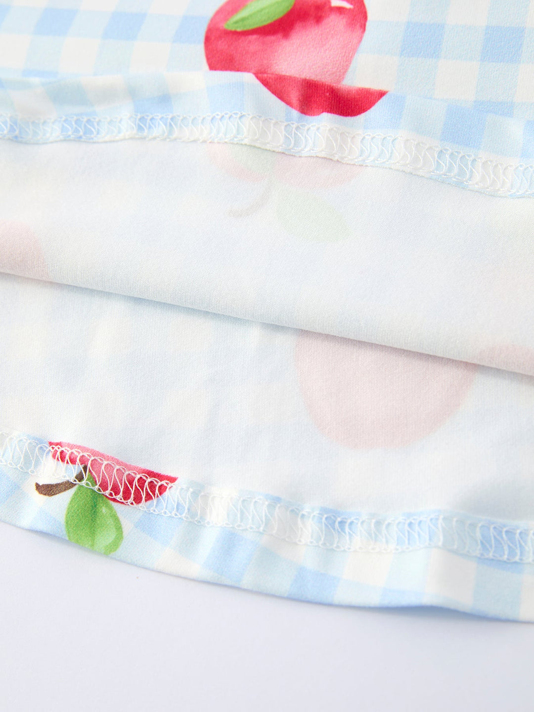 Back to School Apple Plaid Dress