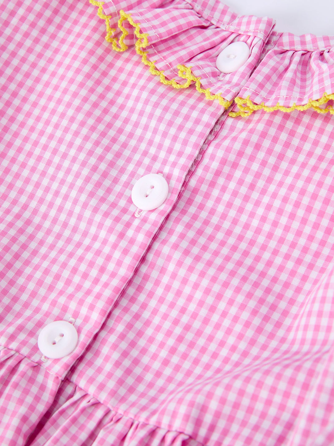 Back To School Plaid Smocked Dress