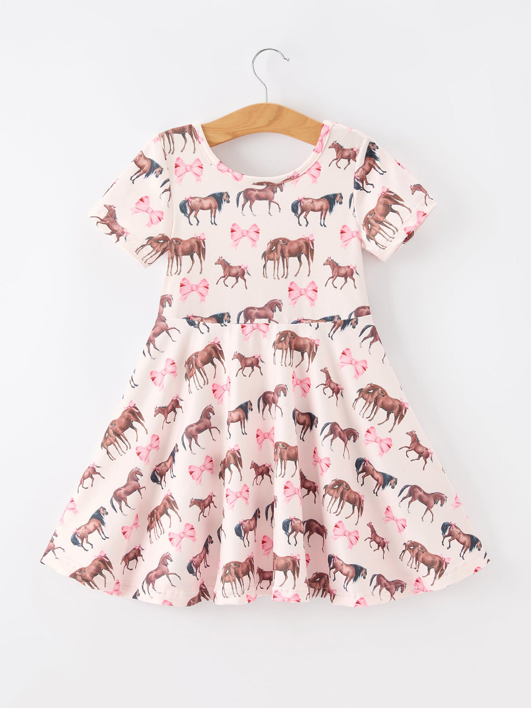 Horse Print Twirl Dress