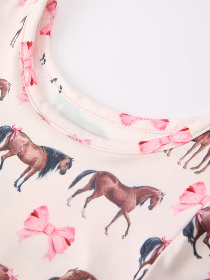 Horse Print Twirl Dress