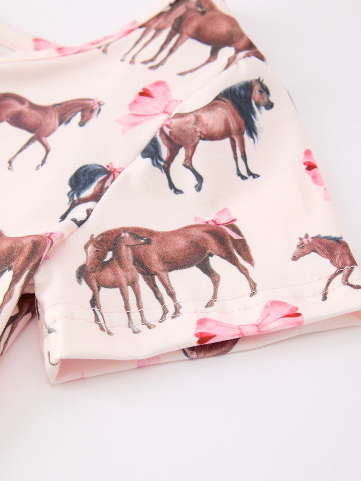 Horse Print Twirl Dress