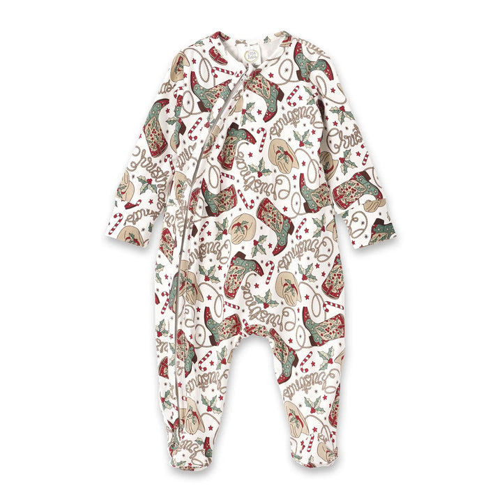 Western Christmas Bamboo Baby Romper