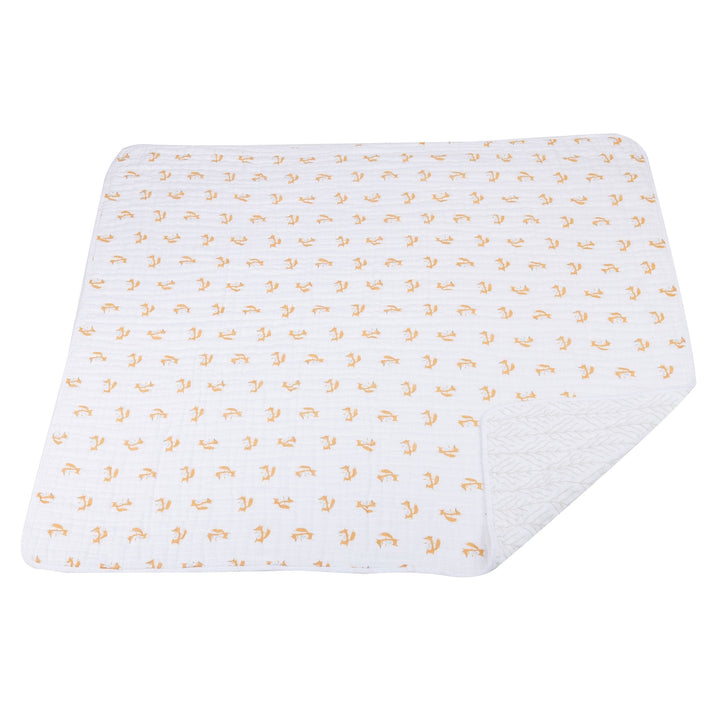 Fancy Fox and Forrest Arrow Cotton Muslin Blanket