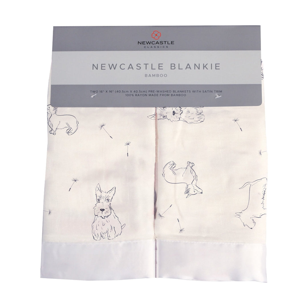 Corgi Bamboo Muslin Security Baby Blankie Newcastle Classics