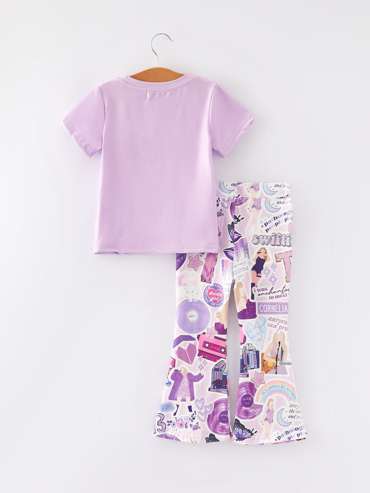 TS Print Short Sleeve Pants Set