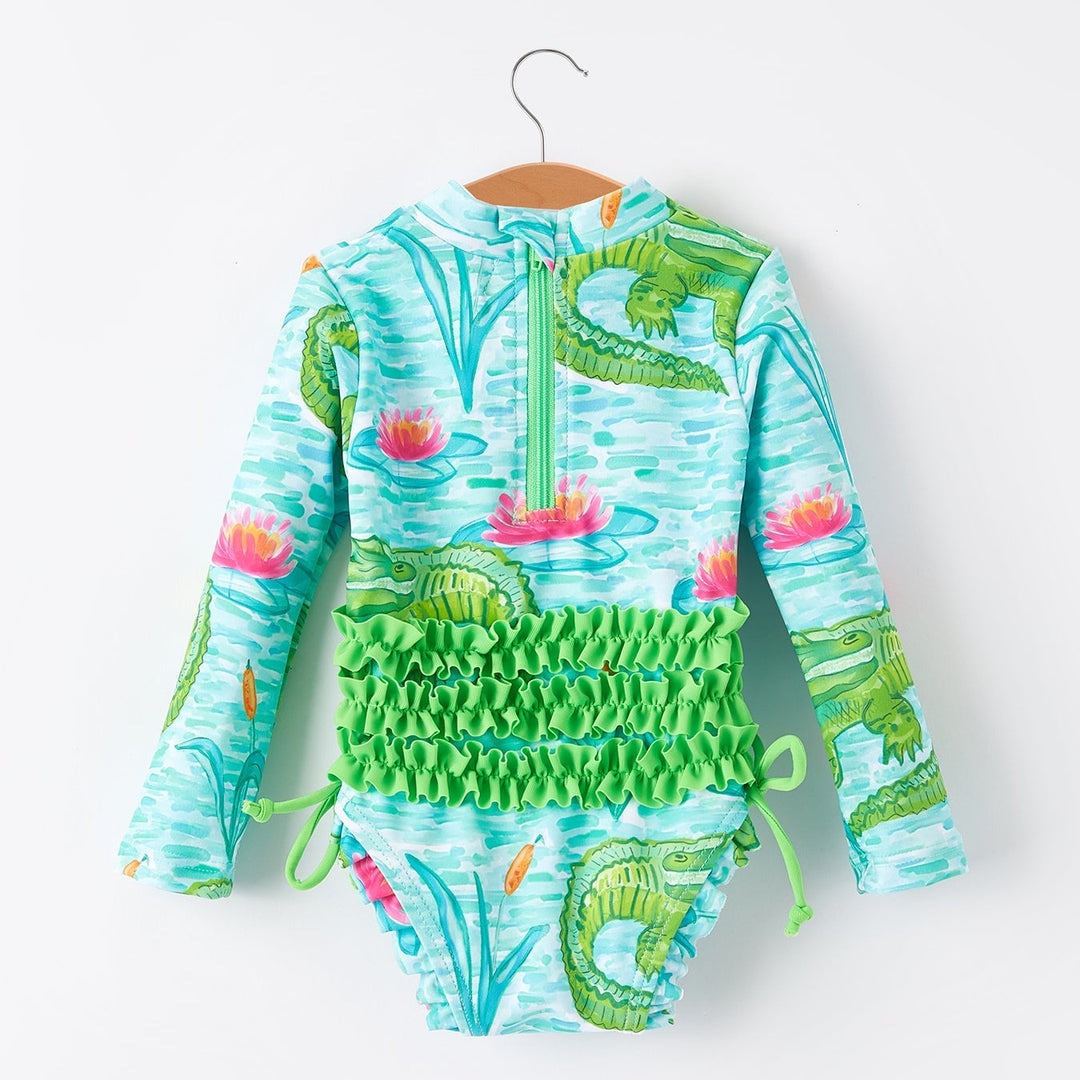 Green Crocodile Swimsuit