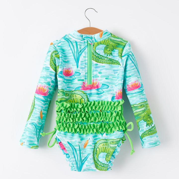 Green Crocodile Swimsuit