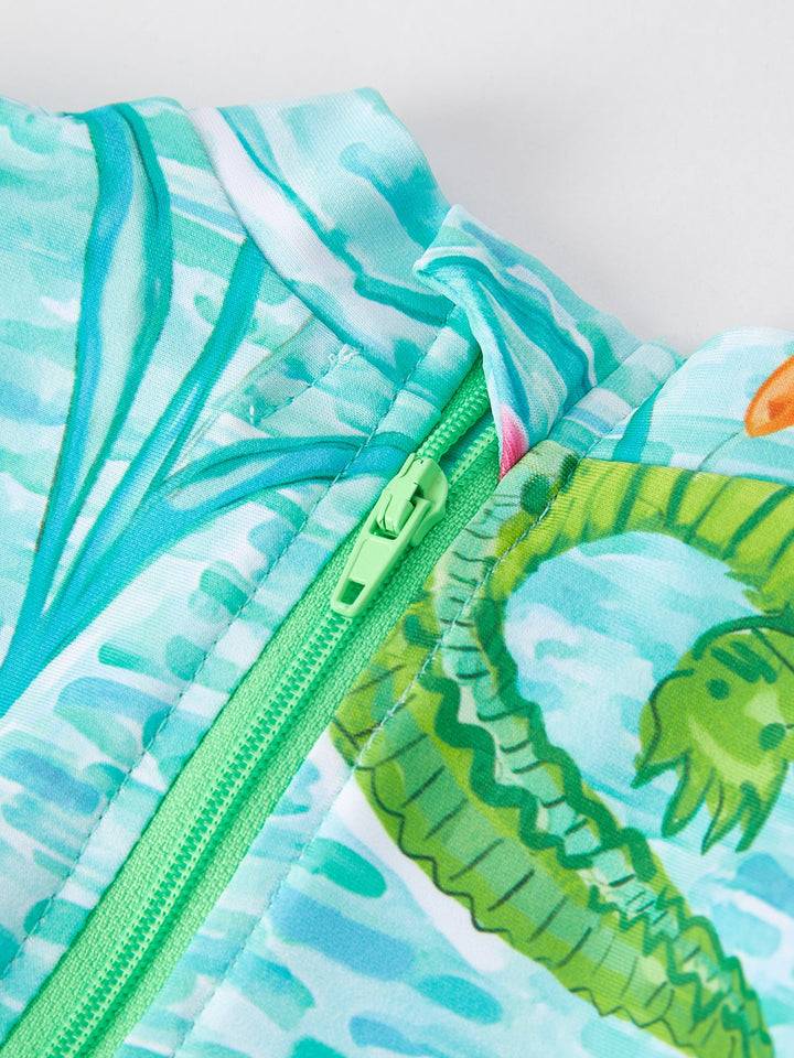 Green Crocodile Swimsuit