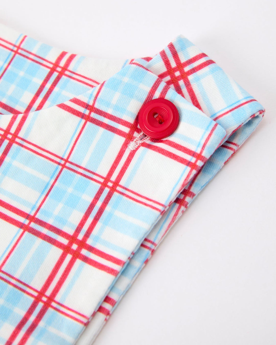 4th of July Flag Plaid Smocked Romper