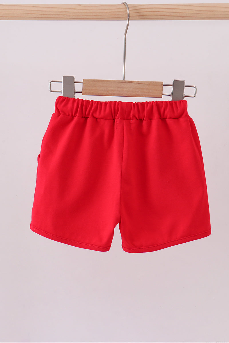 Premium Red Drawstring Shorts