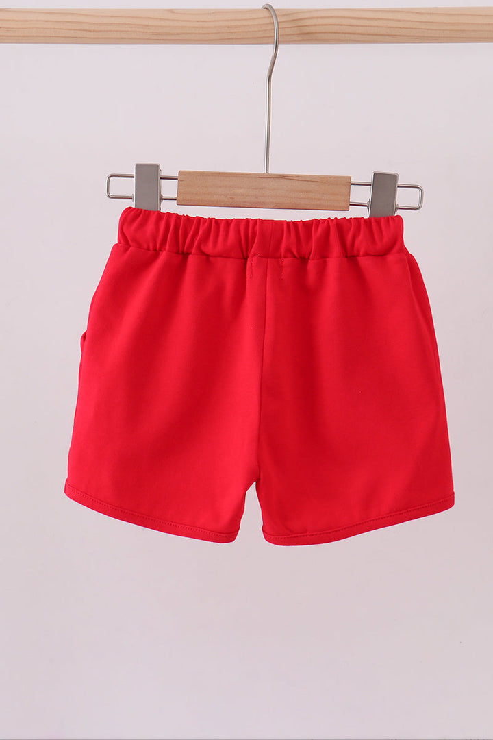 Premium Red Drawstring Shorts