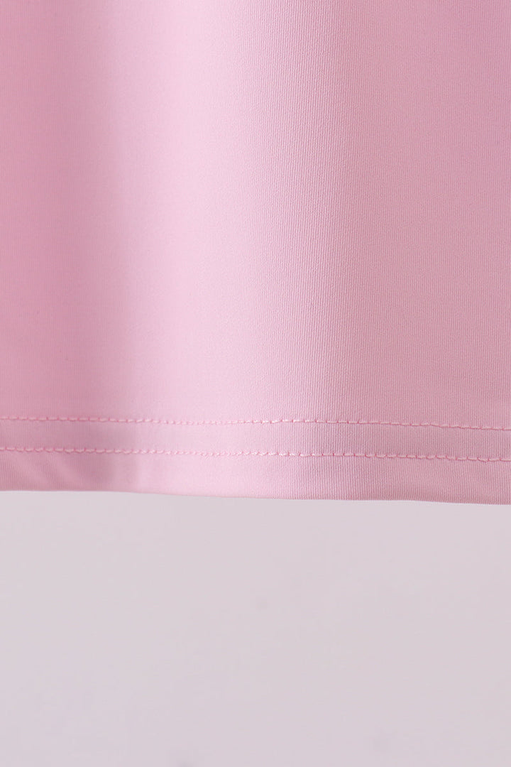Pink Everyday Knit Collared Tank
