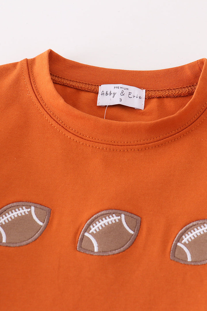 Premium Carmel Football Embroidered Set