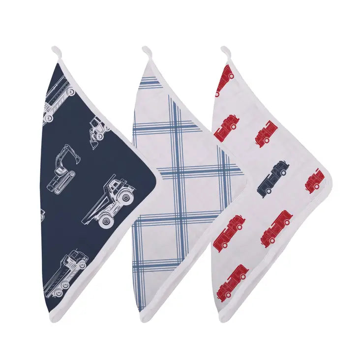 Things That Go Washcloth Set 3 Pack