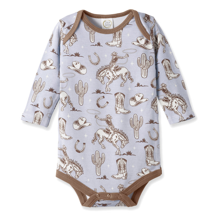 Blue Western Cowboy Bamboo Bodysuit