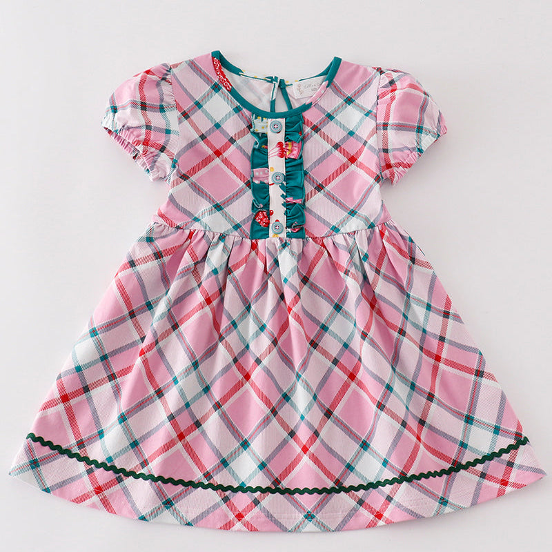 Platinum Pink Plaid Dress