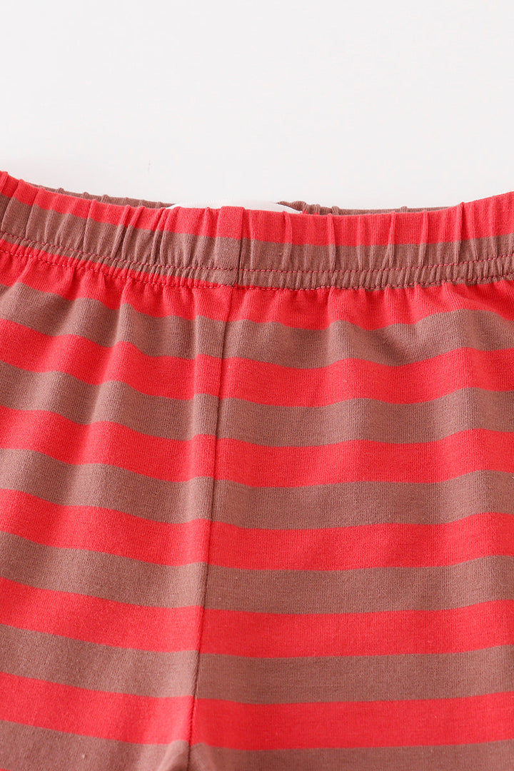 Platinum Red Stripe Ruffle Pants