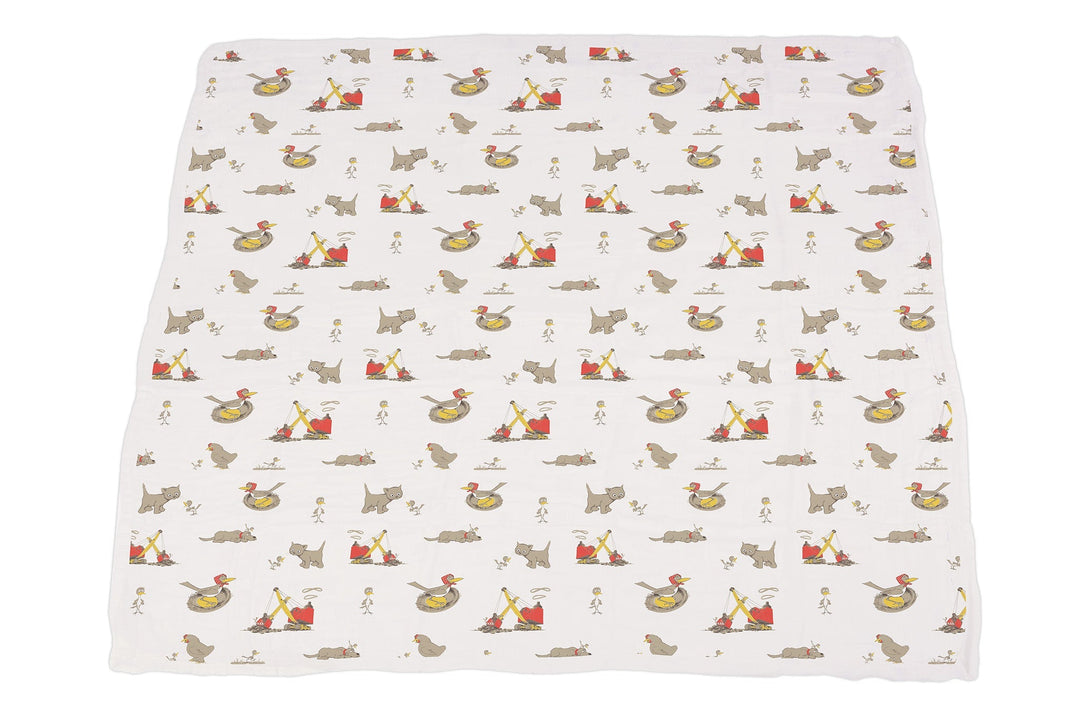 Are You My Mother? Bamboo Muslin Newcastle Blanket with Book Set