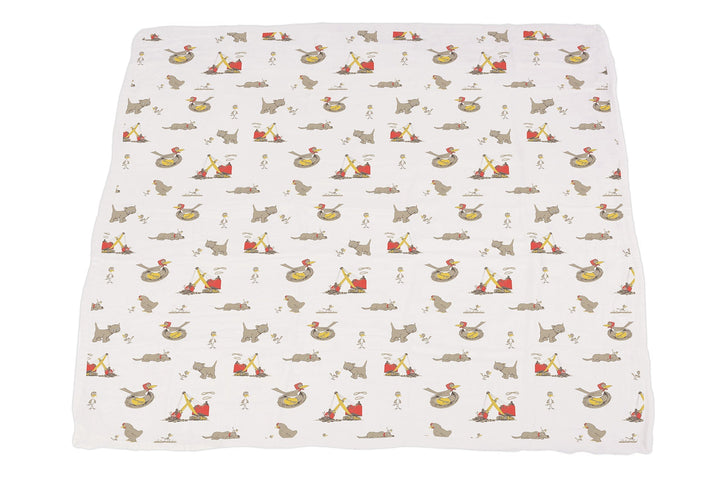 Are You My Mother? Bamboo Muslin Newcastle Blanket with Book Set