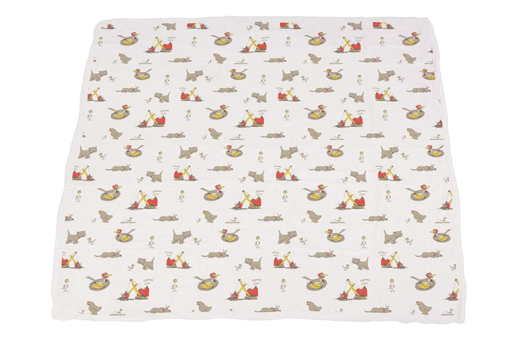 Are You My Mother? Bamboo Muslin Newcastle Blanket with Book Set