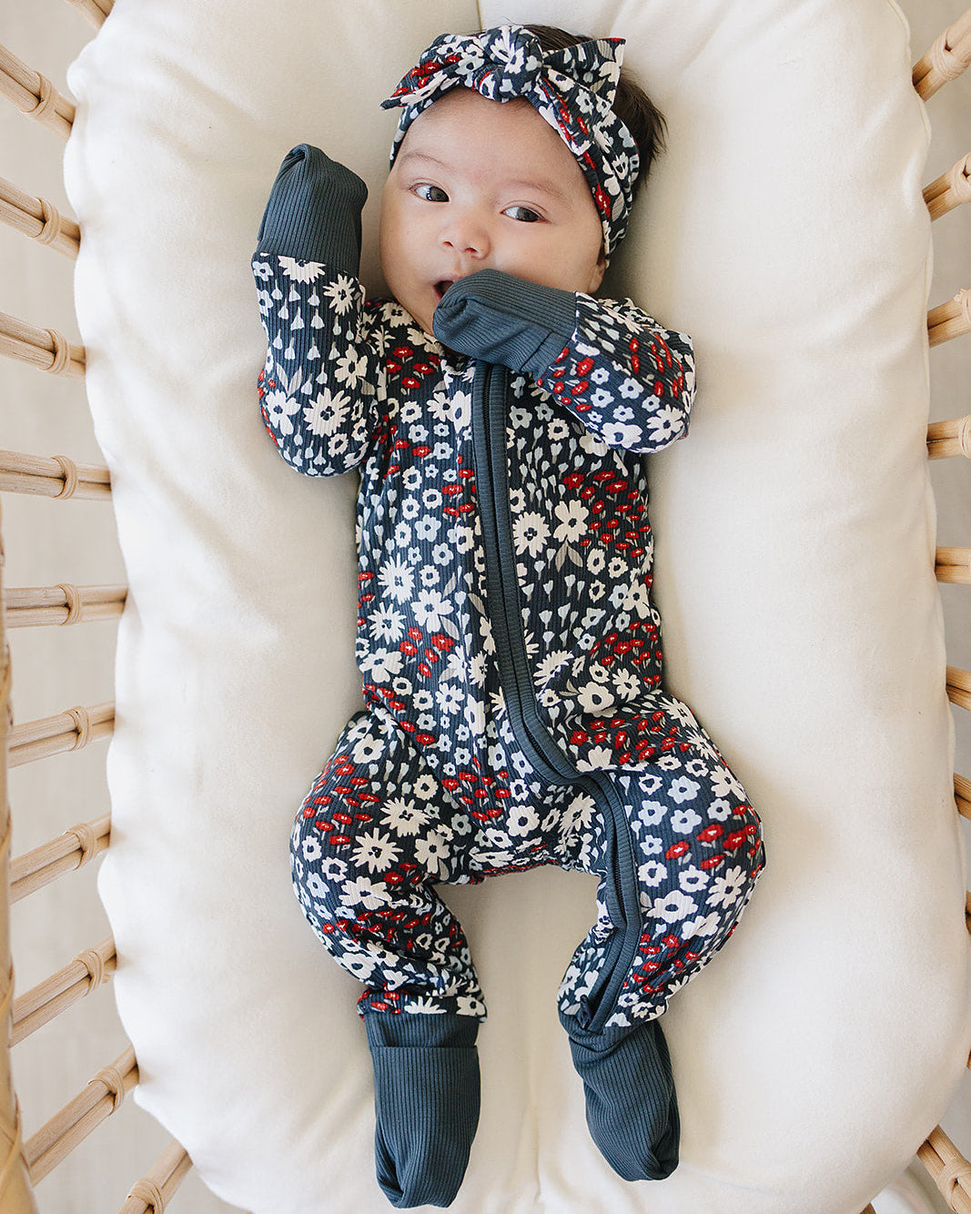 Americana Floral Ribbed Bamboo Sleepwear